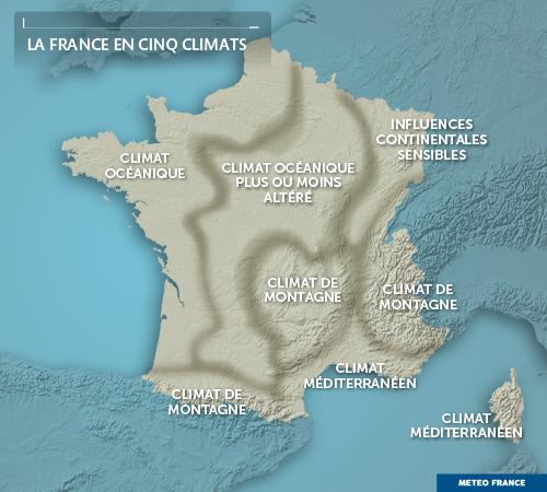 Zonage des climats en France