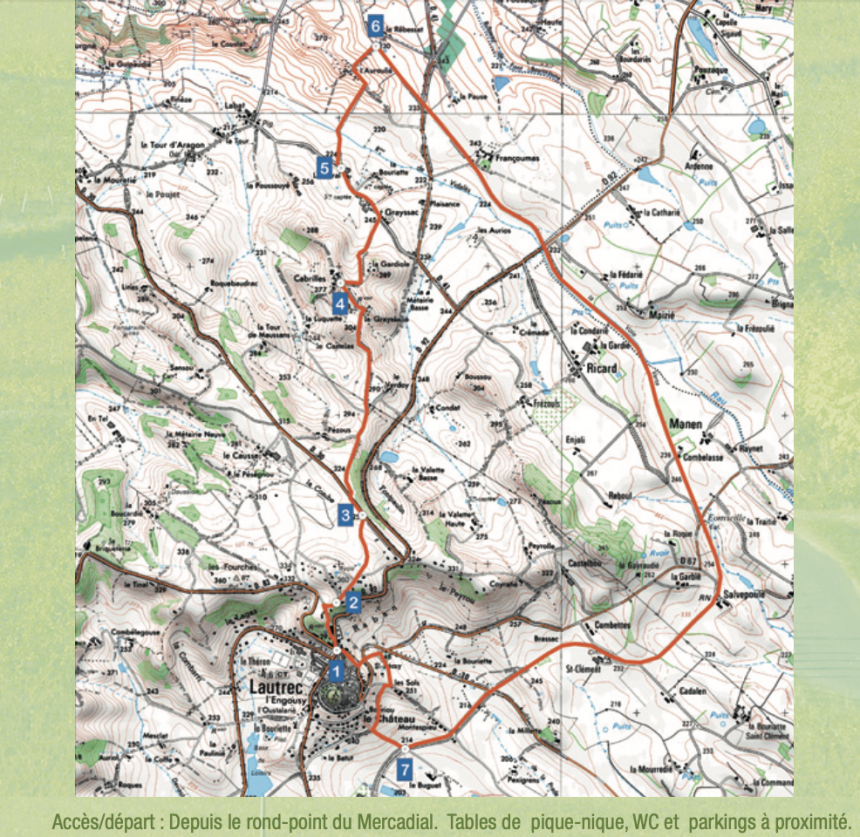 carte boucle des tumulus