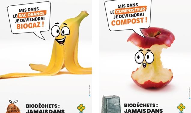 compagne poubelle orange